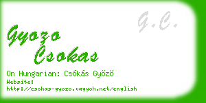 gyozo csokas business card